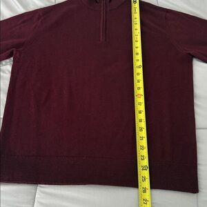 UNTUCKit Men's Maroon Zip-Up Sweater